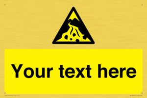 Custom Warning: Debris flow zone